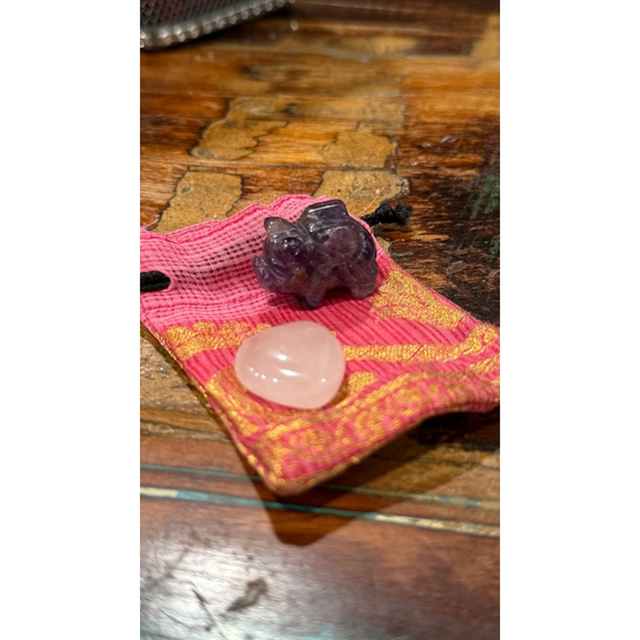 Unisex Unbranded Crystal Set - One Size - Purple & Pink - Picture 5 of 5